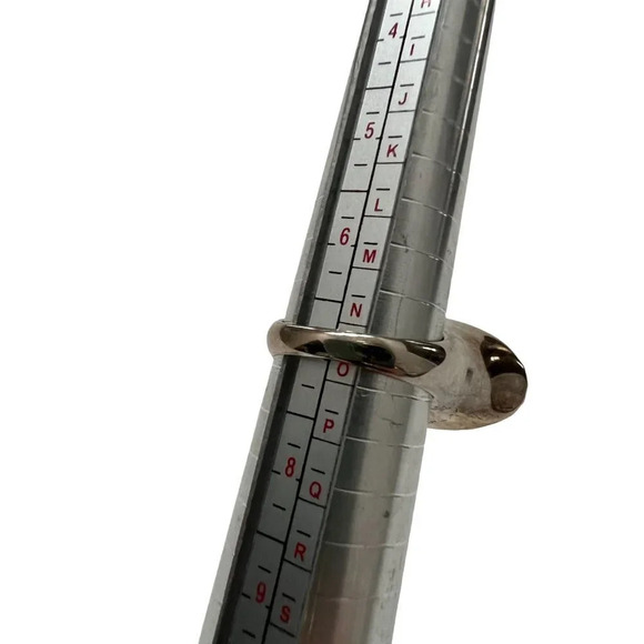 Sterling Silver Onyx CZ Statement Ring - Picture 5 of 10